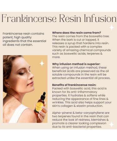 Frankincense Resin Infused Organic Oils - Anti-Aging Miracle Facial Moisturizer - Hydrating Cold Pressed Serum | Natural Skincare 1 Fl Oz - Buy Online on GoSupps.com