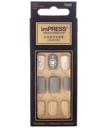 Kiss Impress Press-on Manicure One-Step Gel Nails - Couture Collection - Sassy Queen (Pack of 1)