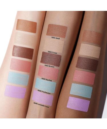 Oulac Liquid Eyeshadow Satin Finish - Multi-Use Brown Eyeshadow & Cream Bronzer | Blendable Smooth Eye Make-up Crease-Resistant Non-Greasy Vegan Cruelty-Free Bronze (SA03) - Buy Online on GoSupps.com