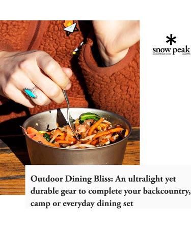 Snow Peak Trek Titanium Bowl - Ultralight & Durable Camping Dinnerware - 1.9 oz - Buy Online on GoSupps.com