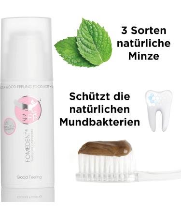 FOMEDENT Natural Toothpaste 100ml - Fluoride-Free Vegan & Microplastic-Free | Best Eco-Friendly Oral Care - Buy Online on GoSupps.com