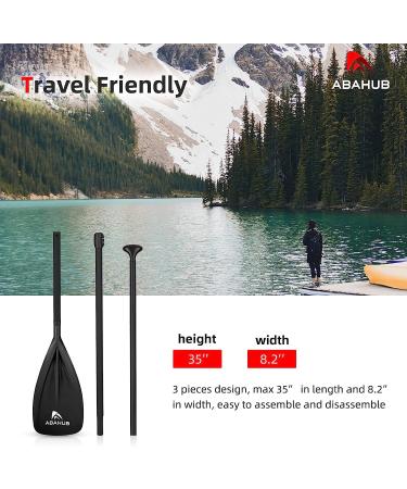 Abahub SUP Paddles - 3 Piece Adjustable Stand up Paddle - Lightweight Oar for Paddleboard  Aluminum Alloy PU Coated Shaft 68" - 84"  Black/Blue/Green/Orange/Red/Yellow Plastic Nylon Blade - Buy Online on GoSupps.com