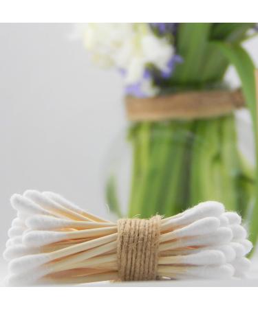 Bamboo Cotton Buds | GOTS Certified Biodegradable | Eco-Friendly & Plastic-Free | Vegan | 300 Buds | Makeup & Ear Cleaning - Buy Online on GoSupps.com