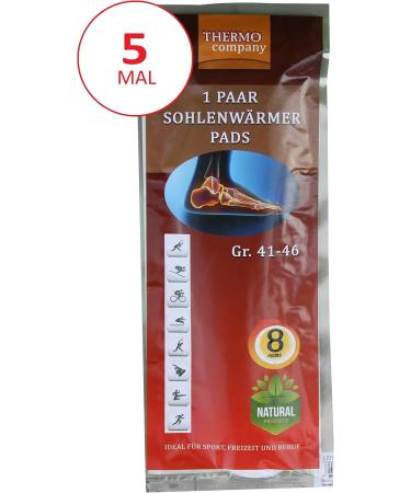 Thermo Company Solo Warmer Pads - Heat Insoles for Shoes (Size 41-46) | 8cm x 25cm | Up to 8 Hours | Non-Glued Foot Warmers (5-40 Pairs) - Buy Online on GoSupps.com