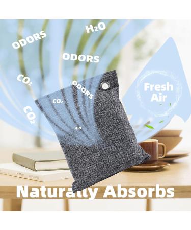 Natruth Bamboo Charcoal Air Purification Bags - Natural Odor Eliminator for Home Car & More | 6 Pack (200g & 75g) - Best Deodorizer for Refrigerator Shoes & Cabinets - Buy Online on GoSupps.com
