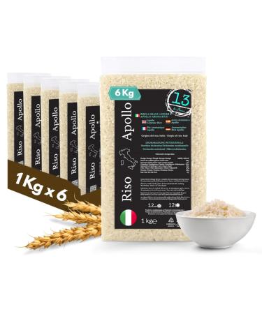 13 di Ilaria 6 kg Apollo rice (Italian alternative to exotic or fragrant rice such as Basmati and Jasmine) 13 by Ilaria - Made in Italy