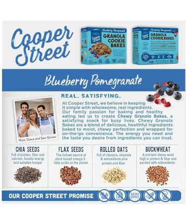 Cooper Street Cookies Chewy Granola Bakes - Blueberry Pomegranate, 12 Count - Buy Online on GoSupps.com
