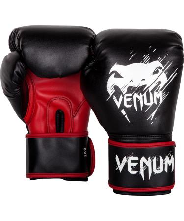 Venum Kids Contender Boxing Gloves - Black/Red 8 oz | International Shipping Available - Buy Online on GoSupps.com