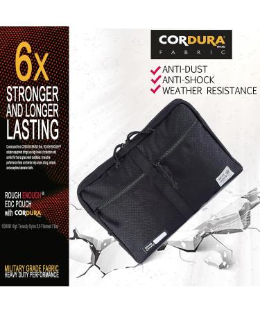 Rough Enough 13-14 inch Laptop Case Bag for Men - EDC Tactical Notebook Organizer Pouch with Compartments - Ideal for Mouse, Power Adapter, Cables - Travel Cordura - Buy Online on GoSupps.com
