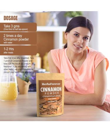 HerbsForever Cinnamon Powder Cinnamomum Verum Perfect for Baking Cooking & Smoothies Non GMO Vegan 230 GMS - Buy Online on GoSupps.com