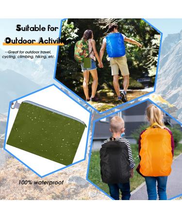 Amylove Waterproof Backpack Rain Cover 30-40L - 4 Pcs Reflective Strip Ultralight Pack Cover with Adjustable Strap and Storage Pouches - Buy Online on GoSupps.com