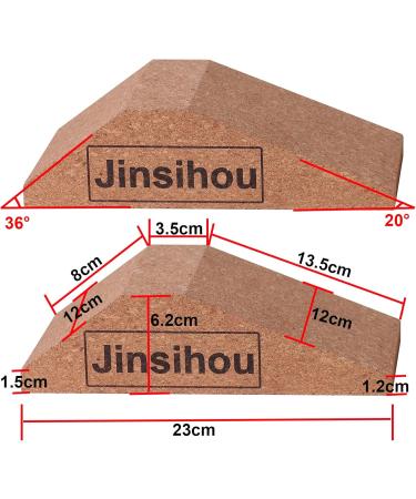 Purchase Wadendehner 2 Set - Non-Slip Cork Yoga Blocks for Knee & Leg Extensions | Ideal for Stretching & Mobilization | International Shipping Available - Buy Online on GoSupps.com