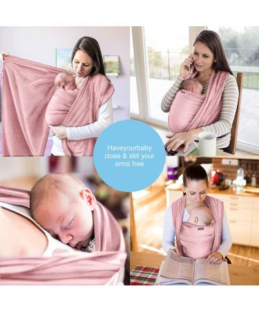 Rose Baby Wrap Carrier | Soft Cotton Blend | For Newborns & Babies Up to 15Kg - Buy Online on GoSupps.com