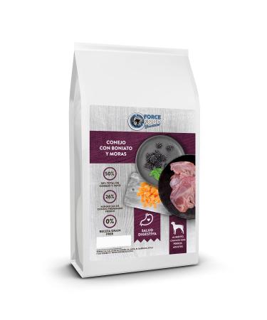 FORCEFOOD Gourmet Adult Dog Food Grain Free Rabbit with Sweet Potato and Blackberries (12 kg)
