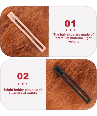 8 pieces braided hair clips side hair clips square beak clip hollow hair pin hair bun holder girls hair accessories for daily travel use - Buy Online on GoSupps.com