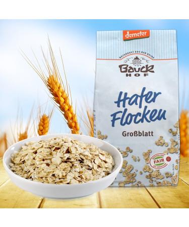 Bauckhof Flocons d'avoine - Demeter de grosses feuilles - 500 g - Buy Online on GoSupps.com