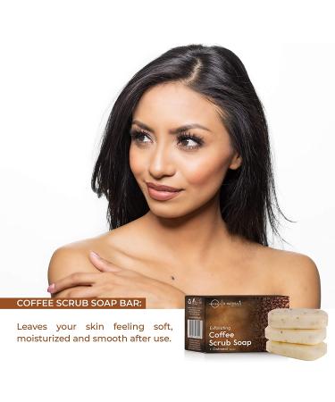 O Naturals Exfoliating Scalp Scrub Bar with Coffee Granules | 4oz Organic Vegan Soap for Hair & Body | Removes Dead Skin & Dandruff | Moisturizing 3-in-1 Formula for Women & Men - Buy Online on GoSupps.com