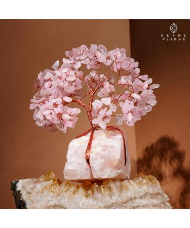 Rose Quartz Crystal Trees for Home & Office Decor | Chakra Healing & Positive Energy | Unique Spiritual Gifts for Women & Moms - Buy Online on GoSupps.com