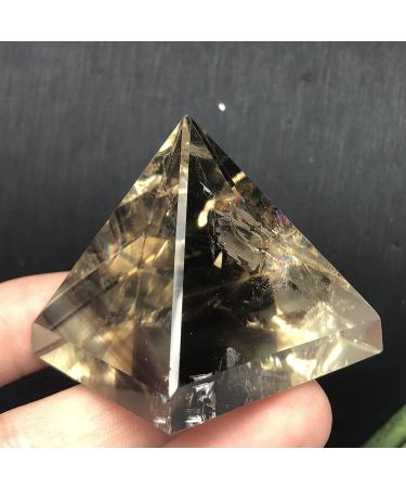 FUERLI Natural Color Gum Tawney Pyramid gem Suitable for Home Decoration Can be Used for HOMEZHOU - Buy Online on GoSupps.com