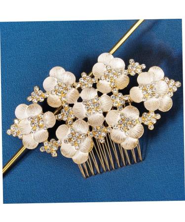 Housoutil Hair Comb Bridal Accessories Bridal Hair Side Combs Girl Accessories Wedding Bridal Hair Baroque Decor Hair Accessory for Girls Wedding Headband Tiara Hairpin Crystal Bride Metal - Buy Online on GoSupps.com