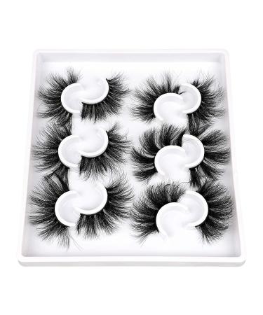 Fluffy Mink Lashes | Dramatic Long Wispy & Thick False Eyelashes | Reusable Luxury Russian Strip Lashes - 6 Styles - Buy Online on GoSupps.com