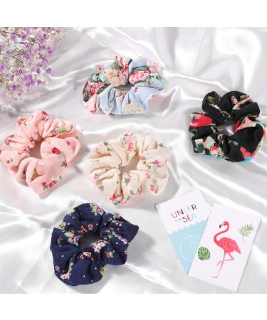 Cotton Elastic Hair Scrunchies Set - 15 Pcs Hair Accessories for Women/Girls - Buy Online on GoSupps.com