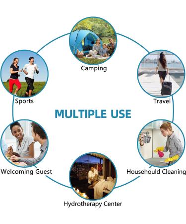 Thicker Style Disposable Towel | Large Size Magic Compressed Towel for Travel & Outdoor Activities | Portable & Reusable Washcloth for Camping, Hiking, Beauty Salon - Buy Online on GoSupps.com