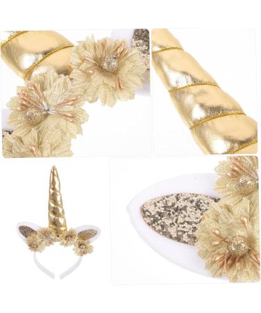 minkissy Kids Headbands Flower Hair Accessories Girls Headbands Girl Hair Accessories Birthday Headband Unicorn Birthday Decorations for Girls Headband for Girls Horns Princess Fabric Child - Buy Online on GoSupps.com