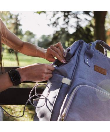 NEVEQ Babylation Wicking Pack - Large Capacity Waterproof Multi-Compartment Travel Backpack for Baby - Purple - Buy Online on GoSupps.com