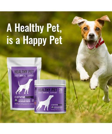 Canine Matrix Healthy Pet Mushroom Powder 7.1 oz - Natural Dog Supplement for Wellness - Buy Online on GoSupps.com