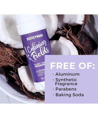 Rustic MAKA Natural Deodorant - Calming Fields Lavender + Mint | Vegan & Odor-Neutralizing - Buy Online on GoSupps.com