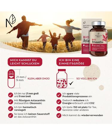 Bio Astaxanthin 12 mg - Vegan 60 Capsules | Natural Antioxidant from Haematococcus Pluvialis | Optimized Bioavailability with Olive Oil | High Dose Additive-Free Supplements - Buy Online on GoSupps.com