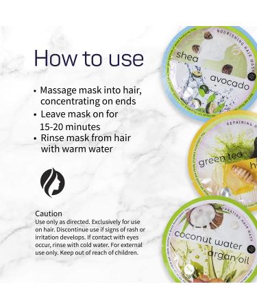SpaLife Shea & Avocado Nourishing Hair Mask 10 Count - Deep Conditioning Treatment - Buy Online on GoSupps.com