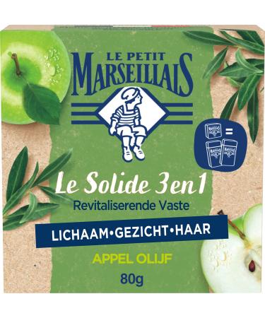 Le Petit Marseillais Le Petit Marseillais 3-in-1 Solid Soap Apple Olive 1 Unit x 80g
