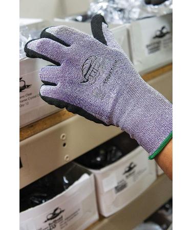 Global Glove 550XFT Tsunami Grip XFT Coated Gloves - Large - Black/Purple - Buy Online on GoSupps.com