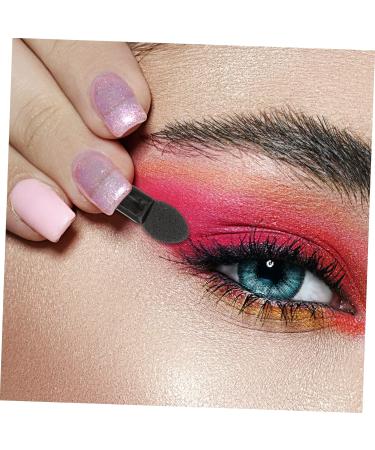 Didiseaon 300 Pcs Mini Eyeshadow Swab Eye Makeup Eyelash Spoolie Concealer Brush Plastic Black - Buy Online on GoSupps.com