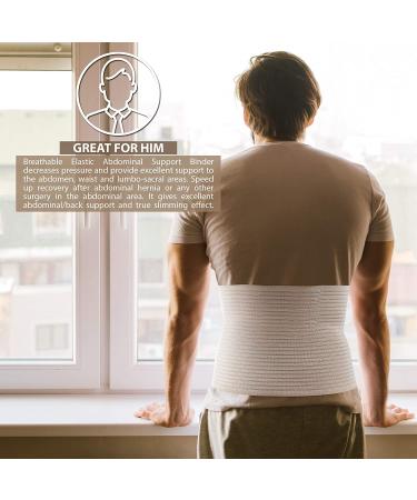 ORTONYX Abdominal Binder 10.25 for Men and Women - Postpartum/Post-Operative/Surgery Support Belt - Beige L/XXL (Pack of 1) - Buy Online on GoSupps.com