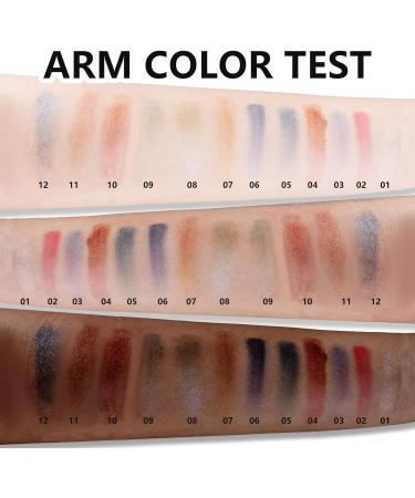 Shimmer Eyeshadow | Long Lasting Glitter Eye Shadow Single for Girls Reflective Glitter Eyeshadow Single for Travel Daily Travel Parties Picnics - Buy Online on GoSupps.com