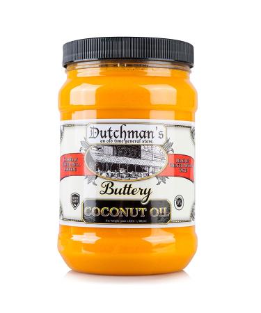 Dutchmans Popcorn Coconut Oil | Butter Flavored 30oz Jar - Vegan, Healthy, Gluten Free - Made in USA - 1.87 lb - Buy Online on GoSupps.com