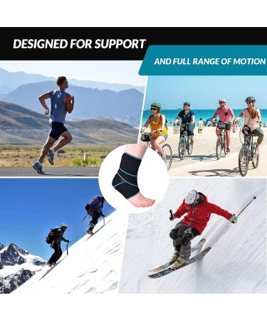 ELEVON Adjustable Ankle Support Brace with Foot Strap - Breathable & Prevents Sprains - Men and Women Achilles Tendon Support - Relieves Plantar Fasciitis - Reduce Pain - Buy Online on GoSupps.com