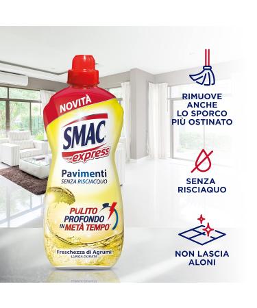 Smac Express Flooring Cleaner 1L - No Detergent Citrus Freshness Ideal for International Shipping - Buy Online on GoSupps.com