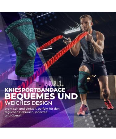 Omni Fit Knee Bandage - Maximum Support for Pain-Free Movement | Comfortable Breathable XL Gray | Ideal for Active Lifestyle - Buy Online on GoSupps.com