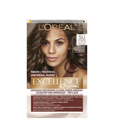 L'OR AL L'Or al Paris Excellence Universal Nudes Light Brown 5U Ammonia-Free Permanent Hair Colour