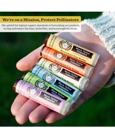 Moon Valley Organics Beeswax Lip Balm for Moisturizing Lips and Cuticles (SWEET HONEY 1-Pack) - Buy Online on GoSupps.com