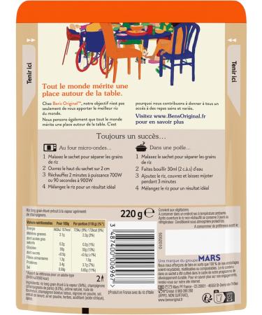 Ben's Original Rice with Paris Mushrooms 2 min (1x 220g) - Buy Online on GoSupps.com