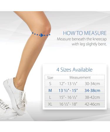 Swede-O Elastic Tetra-Stretch Knee Support - Medium | Best Knee Brace for Stability & Comfort | International Shipping Available - Buy Online on GoSupps.com