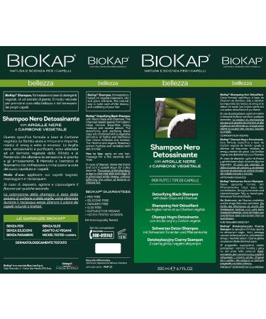 Champu Negro Detox 200ml Biokap - Buy Online on GoSupps.com