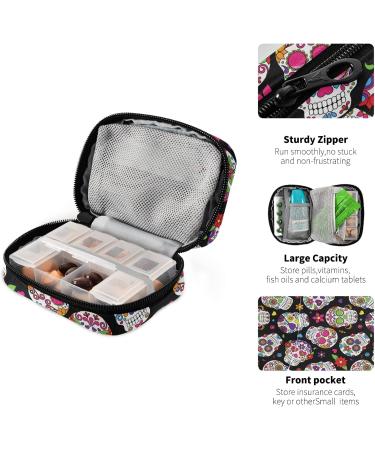 Xigua Skull Travel Pill Organizer | Moisture-Proof Pill Box for Vitamins & Medications | Daily Use Supplement Case - Buy Online on GoSupps.com