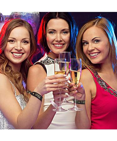 Newshun 12 x 3-Pack Bride Tribe Hair Ties - Bachelorette Party Favors Kit in Black - Set of 36 Bands - Buy Online on GoSupps.com