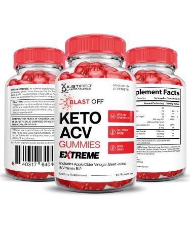 Blast Off Keto ACV Gummies Extreme 2000MG Blast Keto Gummies Apple Cider Vinegar Formulated with Pomegranate Beet Juice Powder B12 Vegan Non GMO 60 Gummys 60 Count (Pack of 1) - Buy Online on GoSupps.com